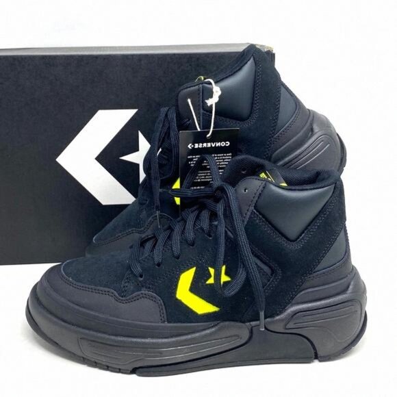 Converse Weapon CX Shoes Women Size Mid Top Black A03230C Sneakers Suede Leather - Picture 1 of 10